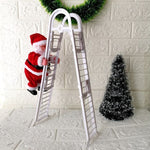 Music Christmas Santa Claus Climb Ladder