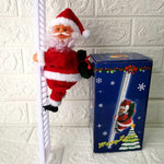 Music Christmas Santa Claus Climb Ladder