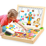 Educational Magnetic Box - (100+PCS Wooden Magnetic Puzzle)